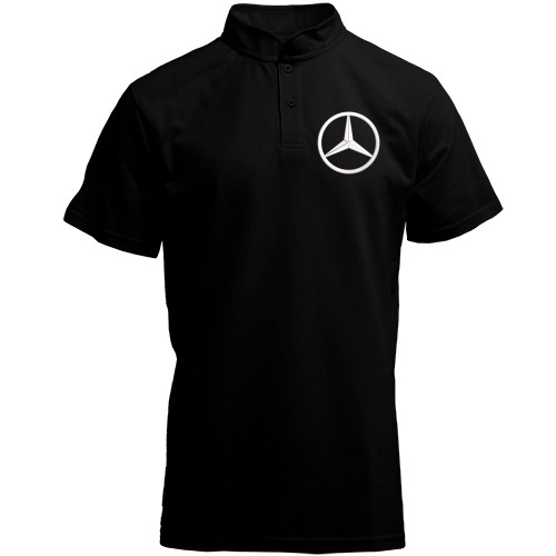 Футболка с воротником стойкой Mercedes