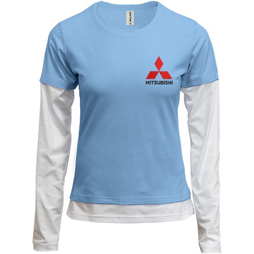 Комбинированный лонгслив с лого Mitsubishi
