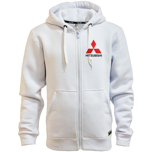 Худи на молнии с лого Mitsubishi