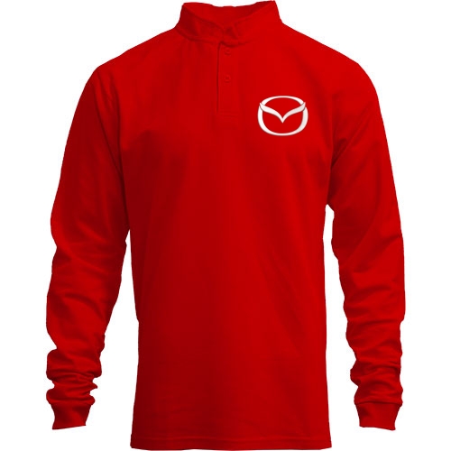 Лонгслив поло со стойкой Mazda