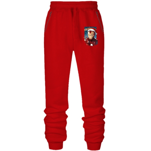 Штаны из футера без начеса с рождественским Железным человеком