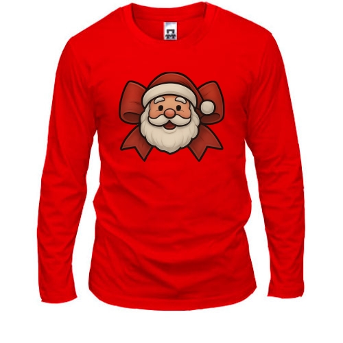 Лонгслів Санта з бантом