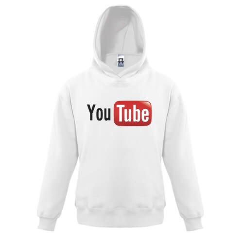 Детское худи с классическим логотипом YouTube