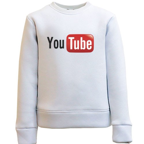Детский свитшот с классическим логотипом YouTube
