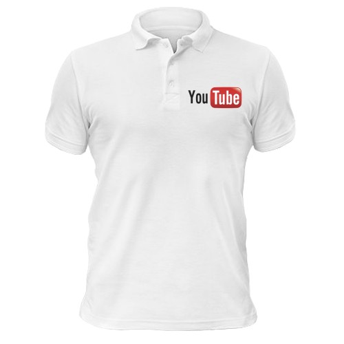 Чоловіча футболка-поло із класичним логотипом YouTube