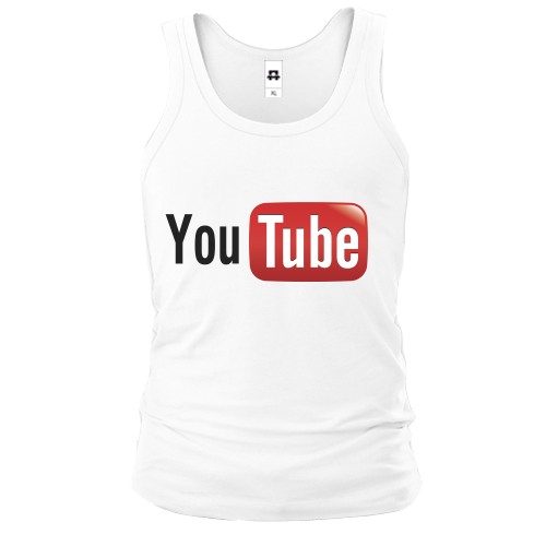 Чоловіча майка із класичним логотипом YouTube