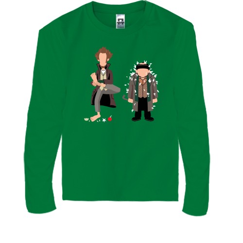 Дитяча футболка з довгим рукавом Грабіжники Сам удома