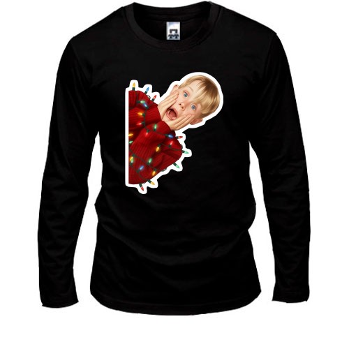 Лонгслив Кевин из Один Дома с гирляндой