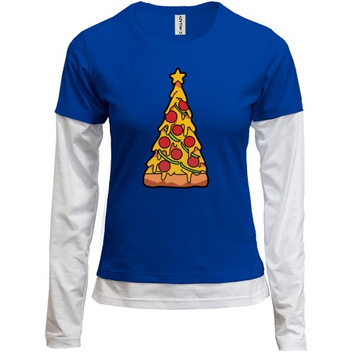 Комбінований лонгслів Ялинка - кекс