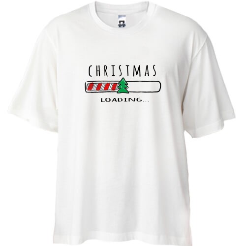 Футболка Oversize Christmas Loading