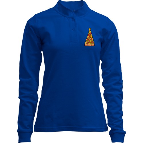 Лонгслив поло со стойкой Елка - кекс