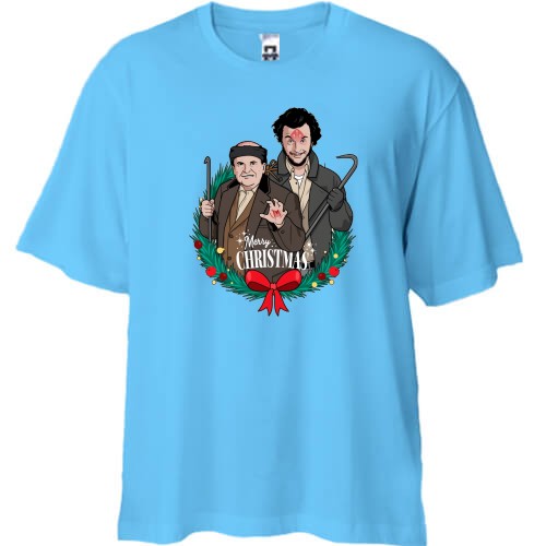 Футболка Oversize Merry Christmas (Грабители Один Дома)