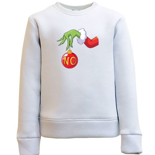 Дитячий світшот Грінч з кулькою NO