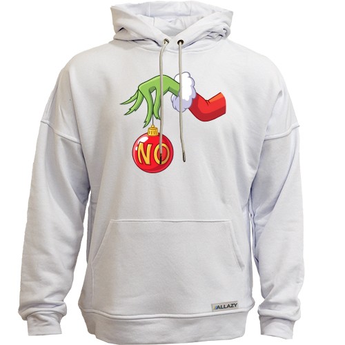 Худи без начеса Гринч с шариком NO