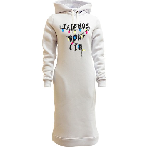 Женская толстовка-платье Friends dont lie