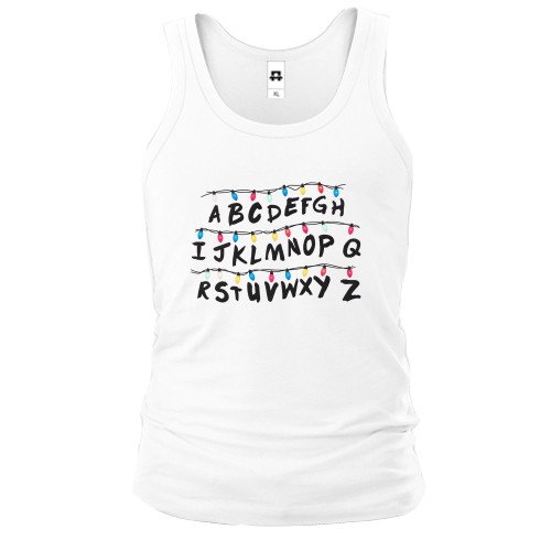 Майка Stranger things alphabet
