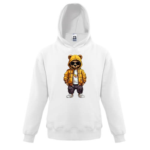 Детская худи Медведь в куртке