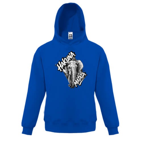 Детская худи со слоном  Hakuna Matata