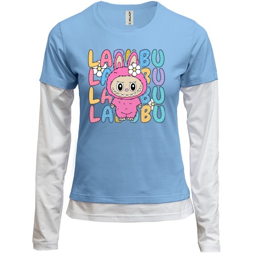 Комбинированный лонгслив Labubu