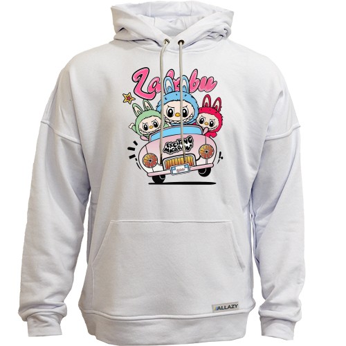 Худи без начісу Лабубу на автомобілі