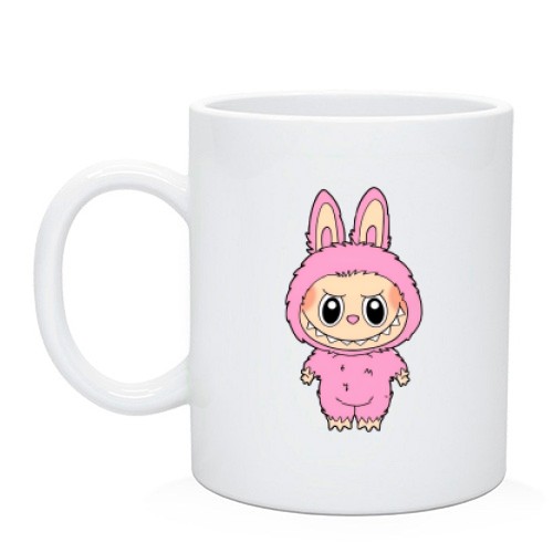 Чашка Labubu рожевий