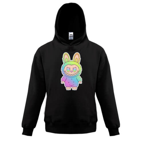 Дитяче худі Labubu веселковий