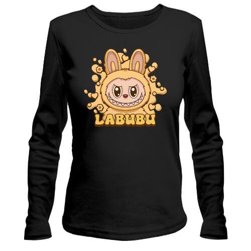 Лонгслів Labubu жовтий