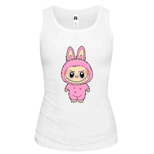 Майка Labubu розовый