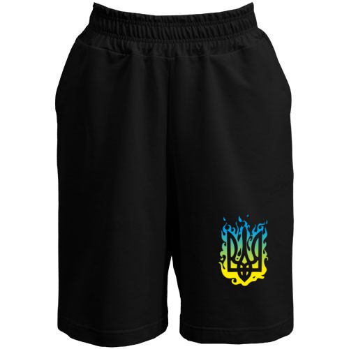 Шорты стилизованный огненный Тризуб
