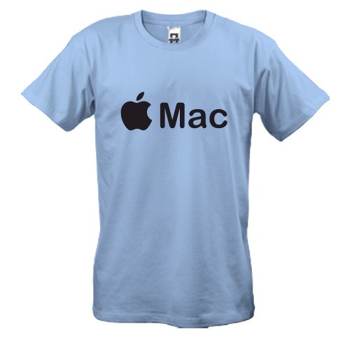 Чоловіча футболка із логотипом Apple у вигляді надкушеного яблука та написом «Mac»