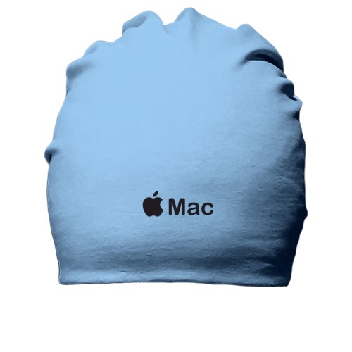 Бавовняна шапка із логотипом Apple у вигляді надкушеного яблука та написом «Mac»