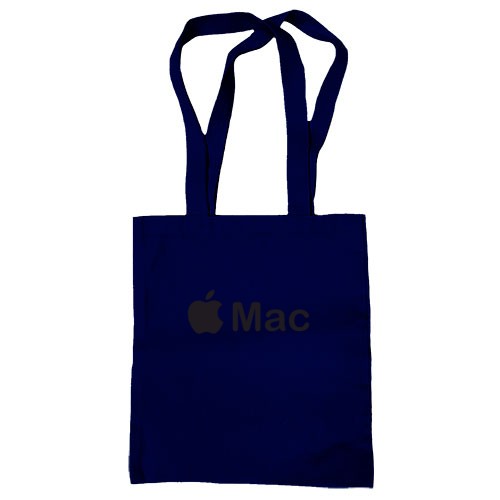 Сумка шоппер с логотипом Apple в виде надкусанного яблока и надписью «Mac»