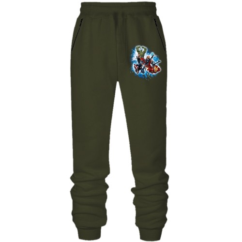 Штаны из футера без начеса 