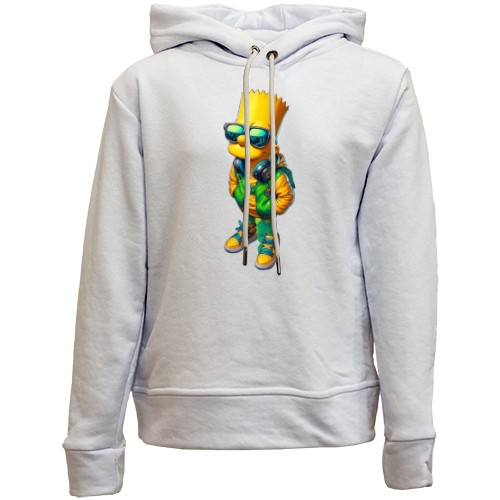 Детский худи без флиса Барт в очках