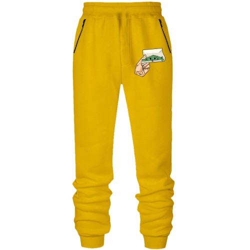 Штаны из футера без начеса 