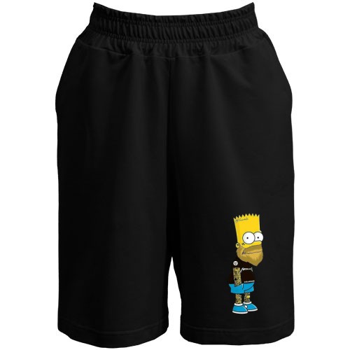 Шорты с Бартом Симпсоном и бородой