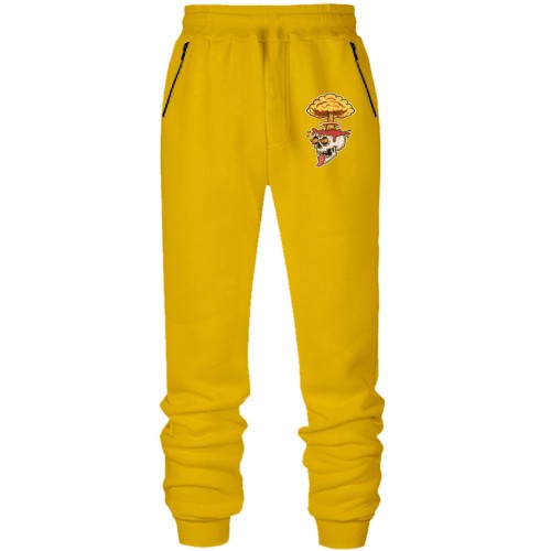 Штаны из футера без начеса 