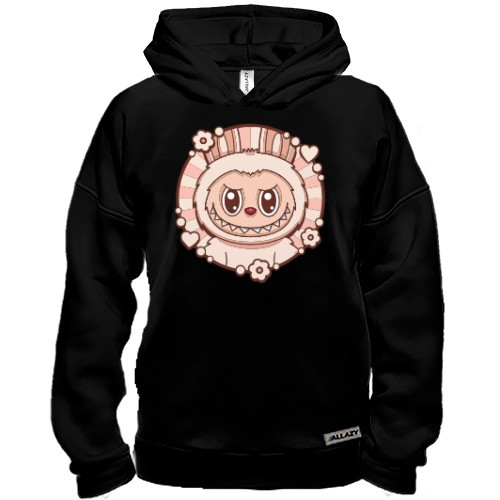 Худі BASE Рожевий Лабубу з серцями