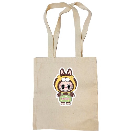 Сумка шопер Лабубу коричневий (2)