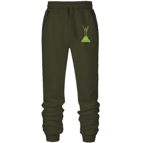 Штаны из футера без начеса 