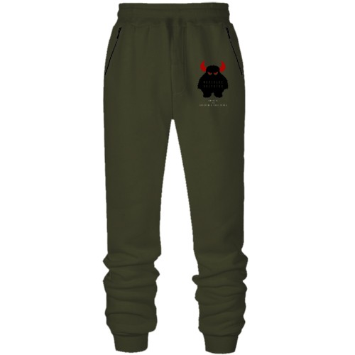 Штаны из футера без начеса 