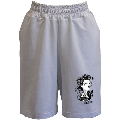 Шорты Ukraine black and white girl