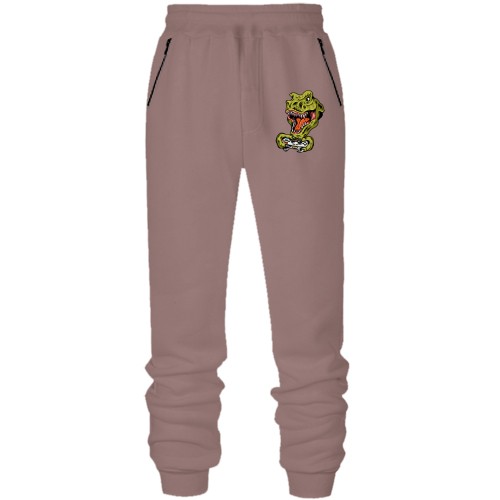 Штаны из футера без начеса с Динозавром геймером