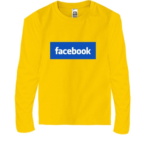 Дитячий лонгслів з логотипом Facebook