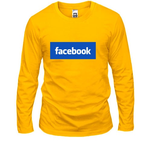 Мужской лонгслив с логотипом Facebook