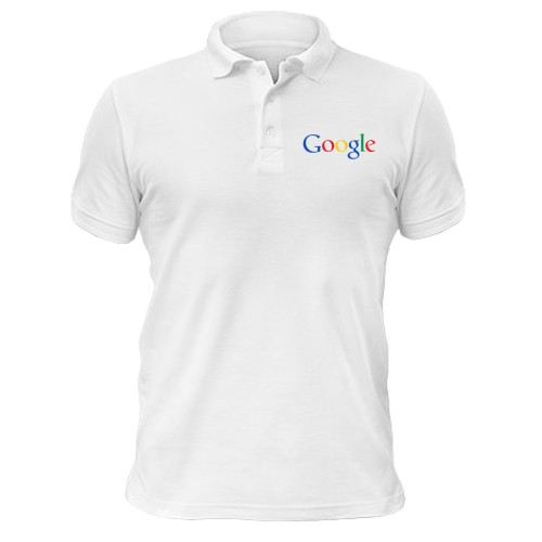 Чоловіча футболка-поло з різнокольоровим логотипом Google