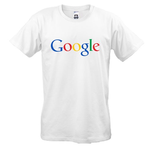 Чоловіча футболка з різнокольоровим логотипом Google