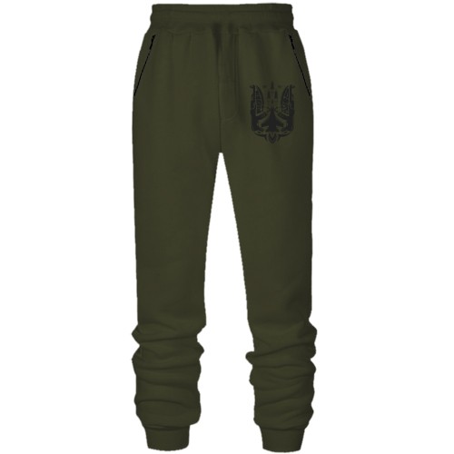 Штаны из футера без начеса Тризуб из оружия