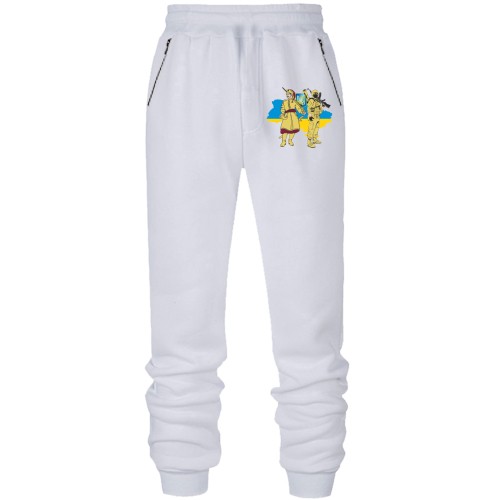 Штаны из футера без начеса Украинский солдат и казак