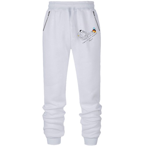 Штаны из футера без начеса с Кимом - не дали поспать